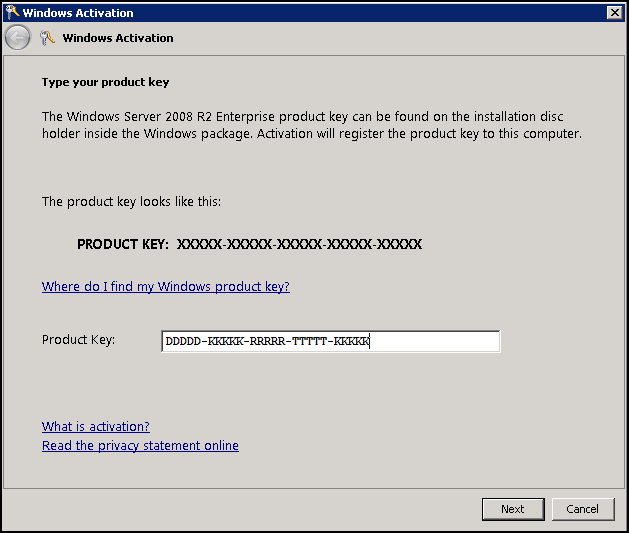 windows server 2003 product key